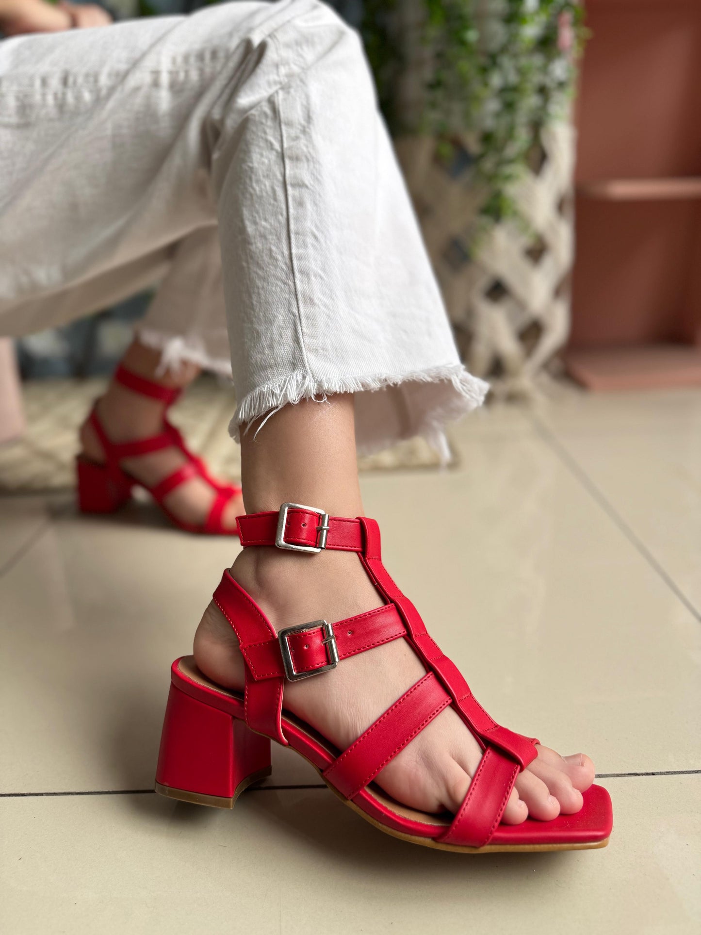 RED FLAME HEELS