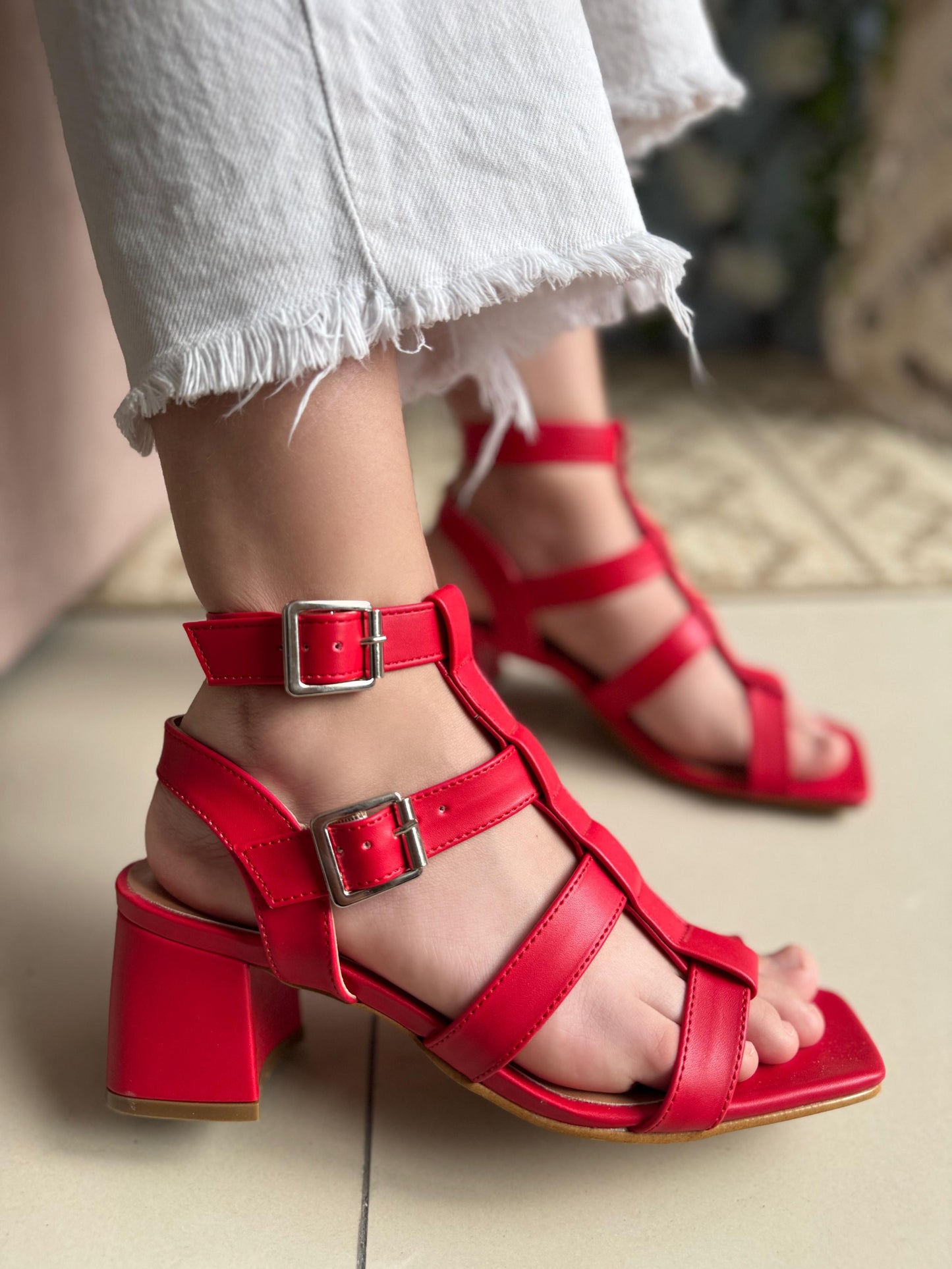 RED FLAME HEELS