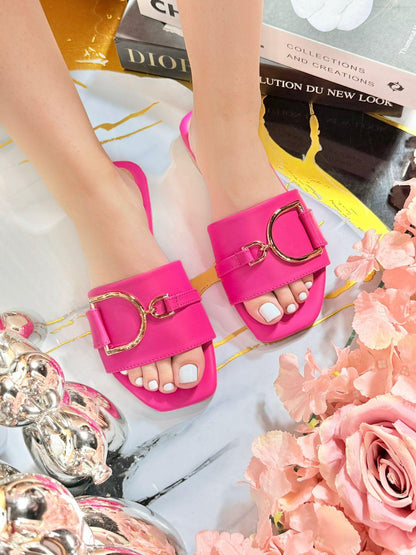 GLAM D-RING SANDALS
