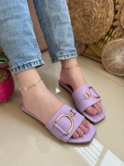 GLAM D-RING SANDALS