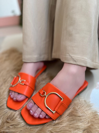 GLAM D-RING SANDALS