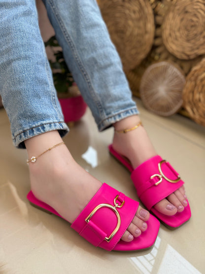 GLAM D-RING SANDALS