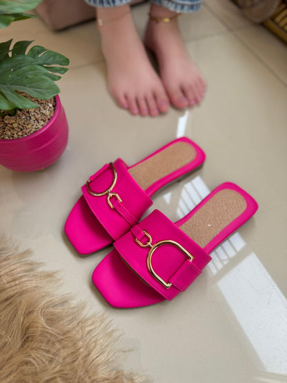 GLAM D-RING SANDALS